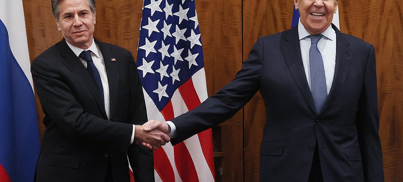 Госсекретарь США Энтони Блинкен и глава МИД РФ Сергей Лавров