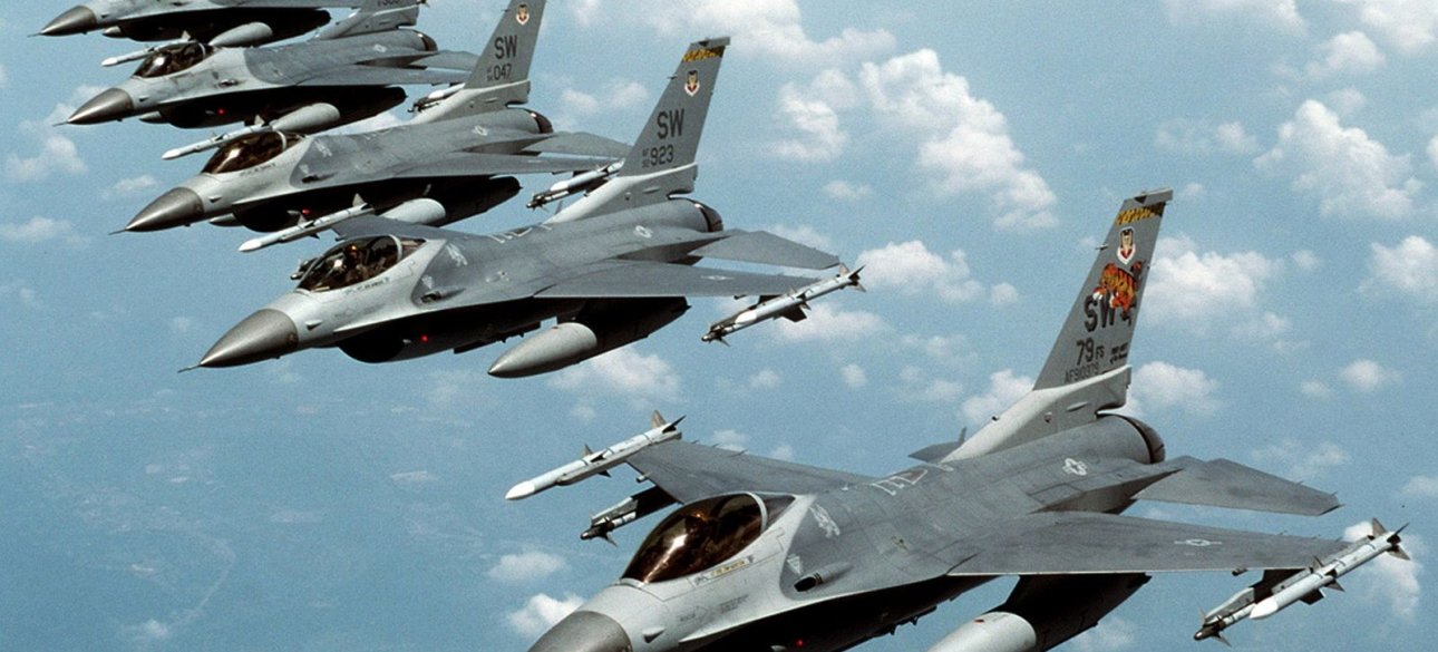 F-16, истребители.
