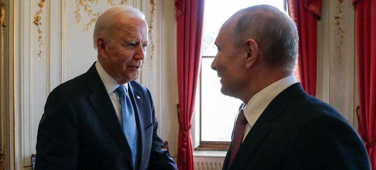 президенты РФ и США Владимир Путин и Джр Байден