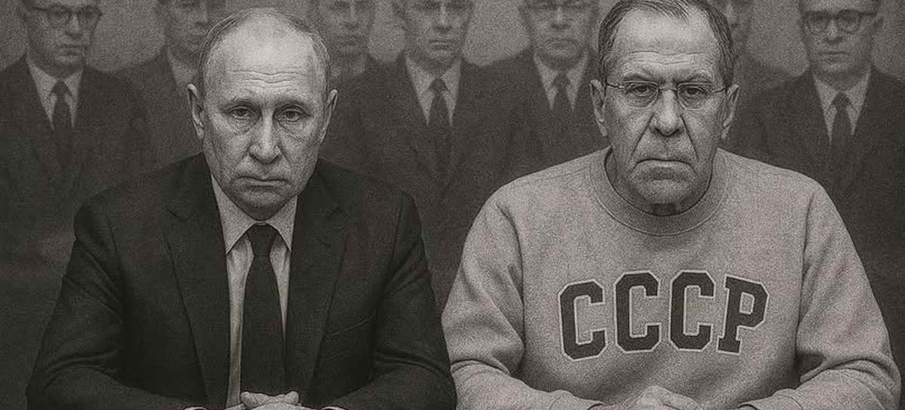 Путин и Лавров в свитшоте с надписью СССР