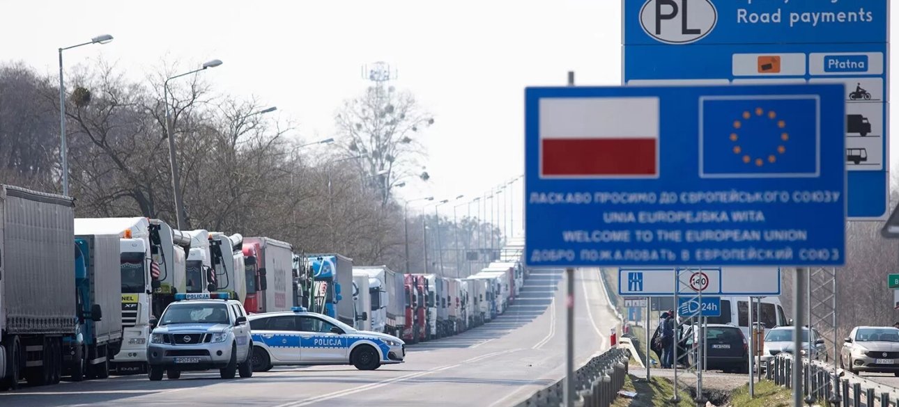 Блокирование украинской границы граница, перевозчики, очередь, блокировка