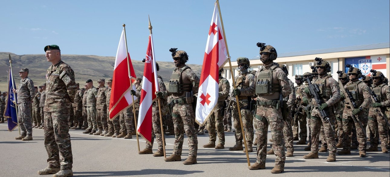 Грузия, США, солдаты