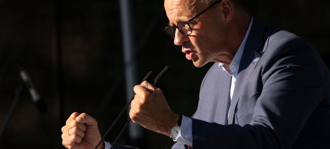 Канцлер Німеччини Мерц виступає