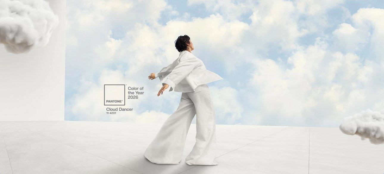 Цвет 2026 года от Pantone - Cloud Dancer