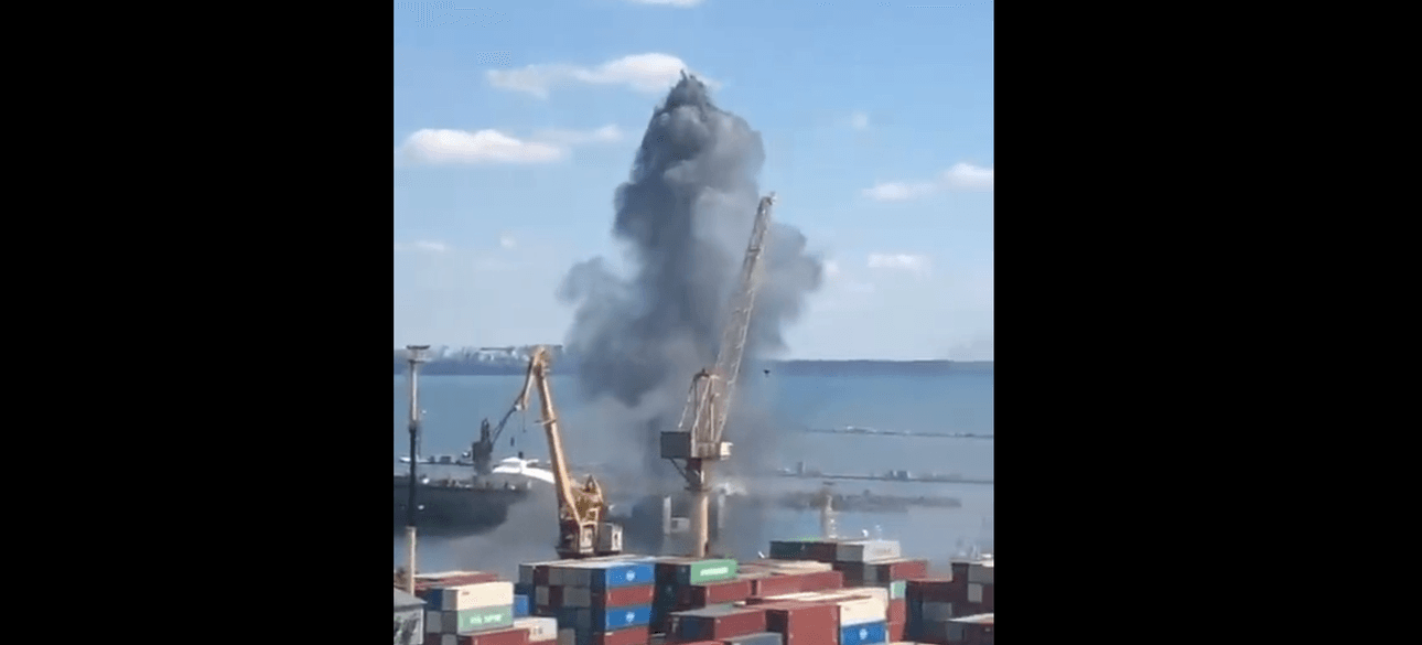 Порт, Одесса, обстрел, удар, ракетный