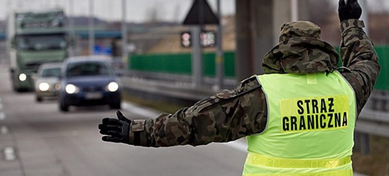 Польша, граница, барьер