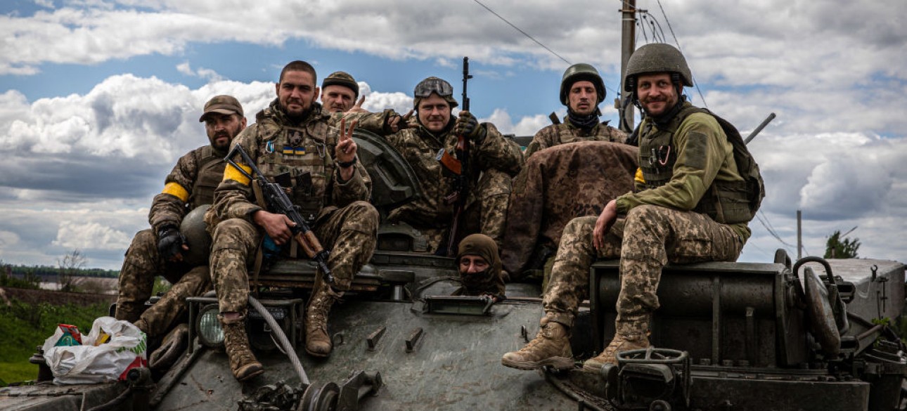 бойцы Украины на броне