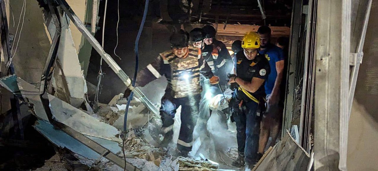 Один из объектов, пораженных в ходе ракетной атаки 26 августа