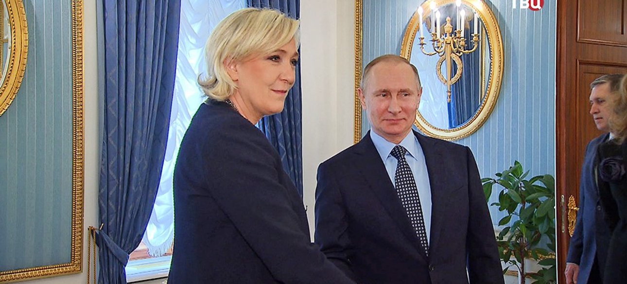Путін, ле пен, росiя, францiя