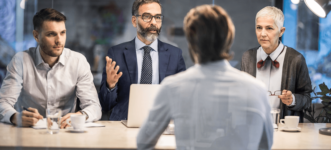 Мужчина на собеседовании