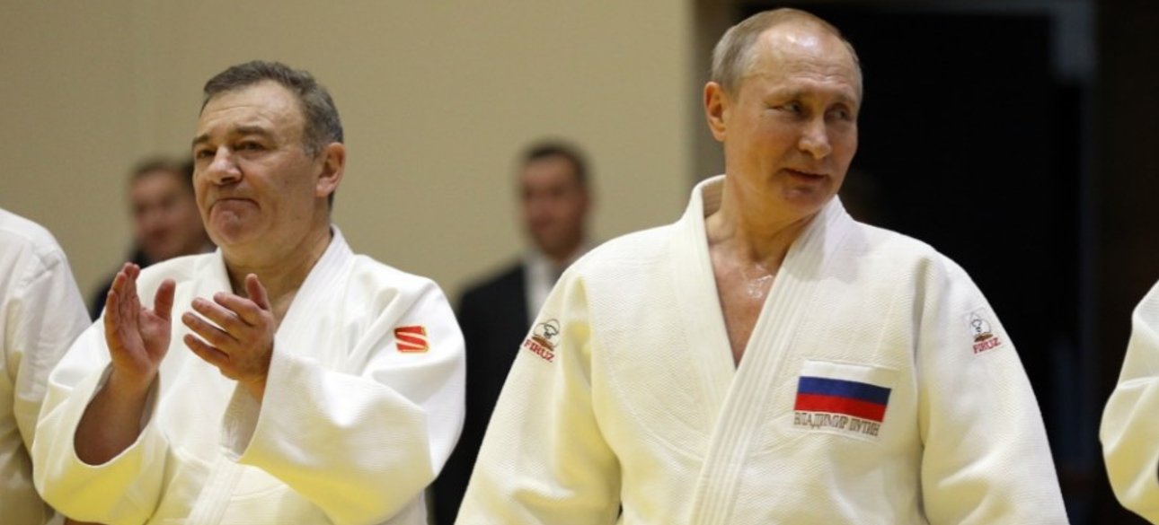 Путін і Ротенберг на змаганнях із дзюдо