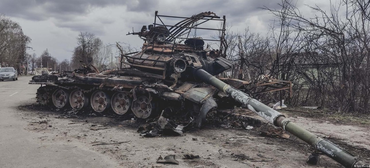 уничтоженный танк россии