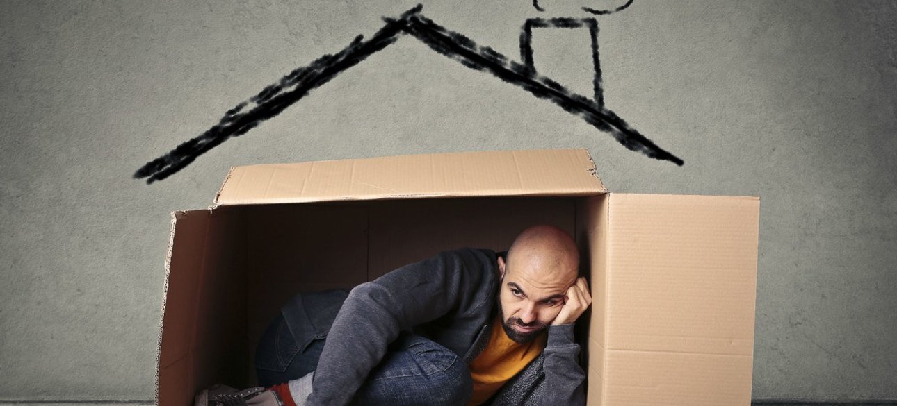 Чоловік, людина, коробка, борги