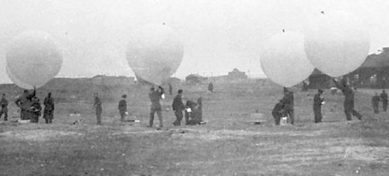 Воздушный шар, водород, вторая мировая война, Великобритания