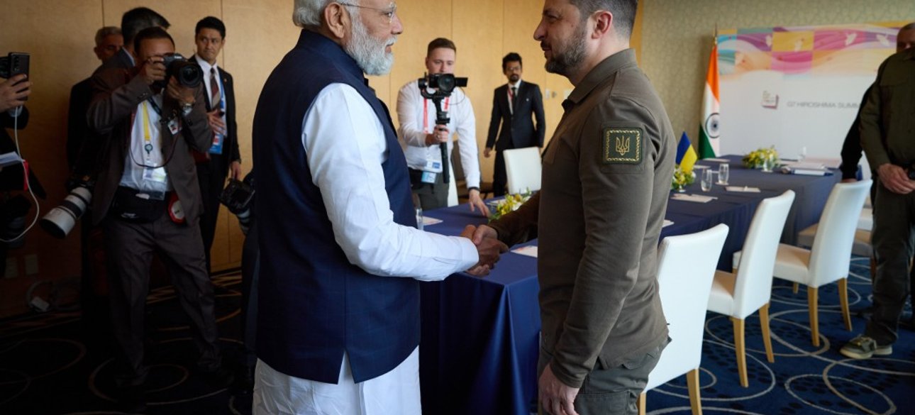 моди, зеленский, Индия, Украина