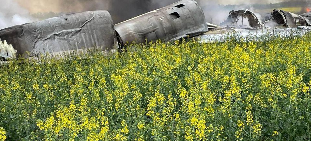 Ту-22М3, уничтоженный Ту-22М3, обломки Ту-22М3, российский бомбардировщик Ту-22М3