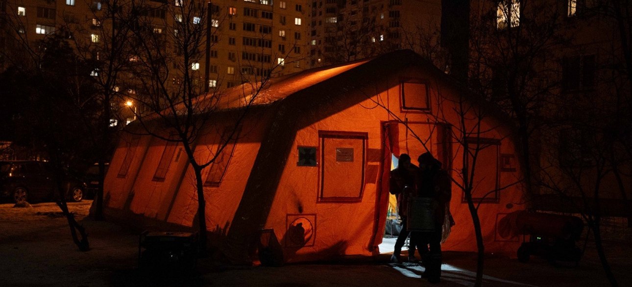 Пункт незламності Пункт незламності в київському дворі