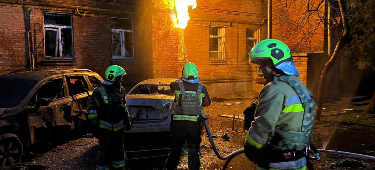 Попадание БПЛА в жилой дом Одно из попаданий БПЛА в жилой дом