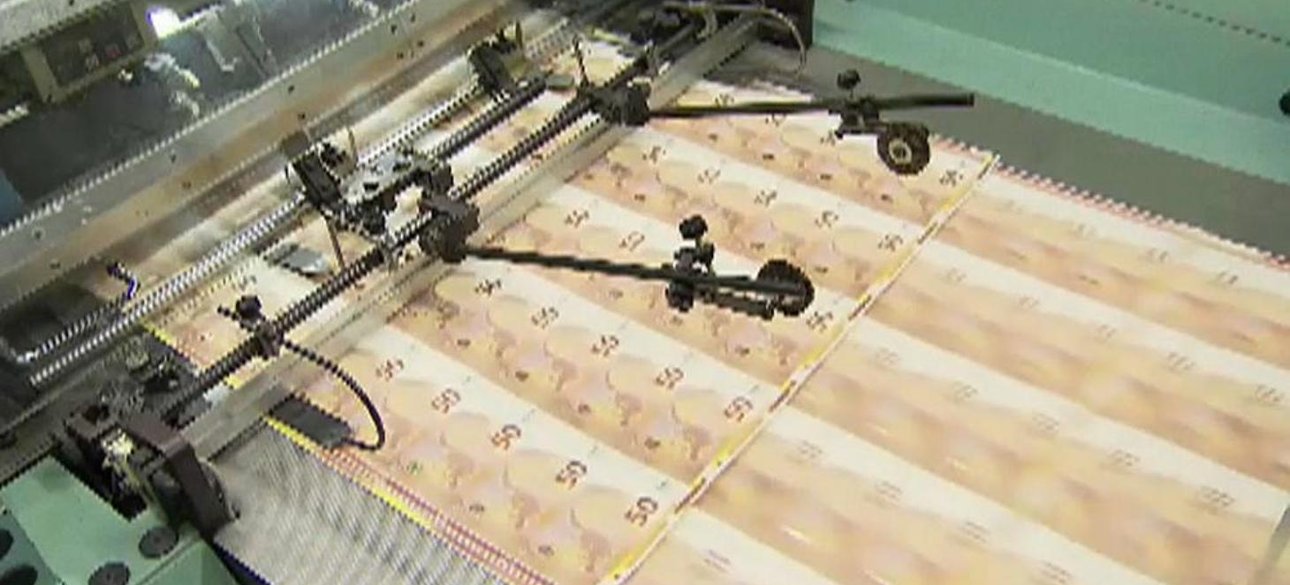 денежный станок, евро