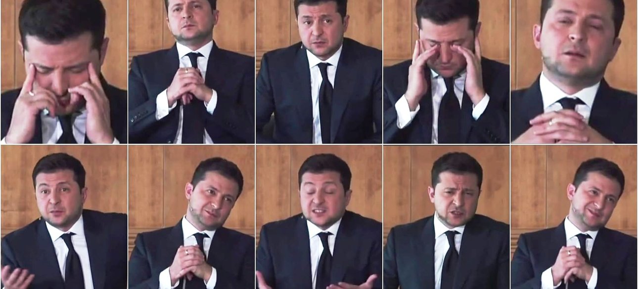 Владимир Зеленский : мимика и жесты