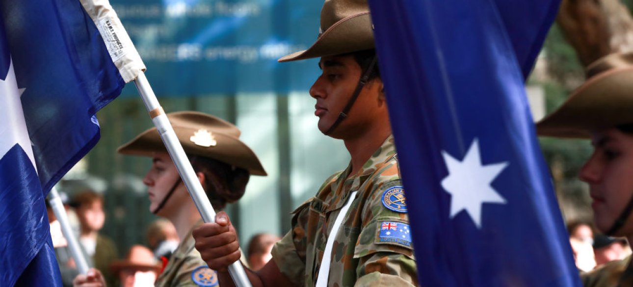 Австралия, Новая Зеландия, военный парад, австралийские военные