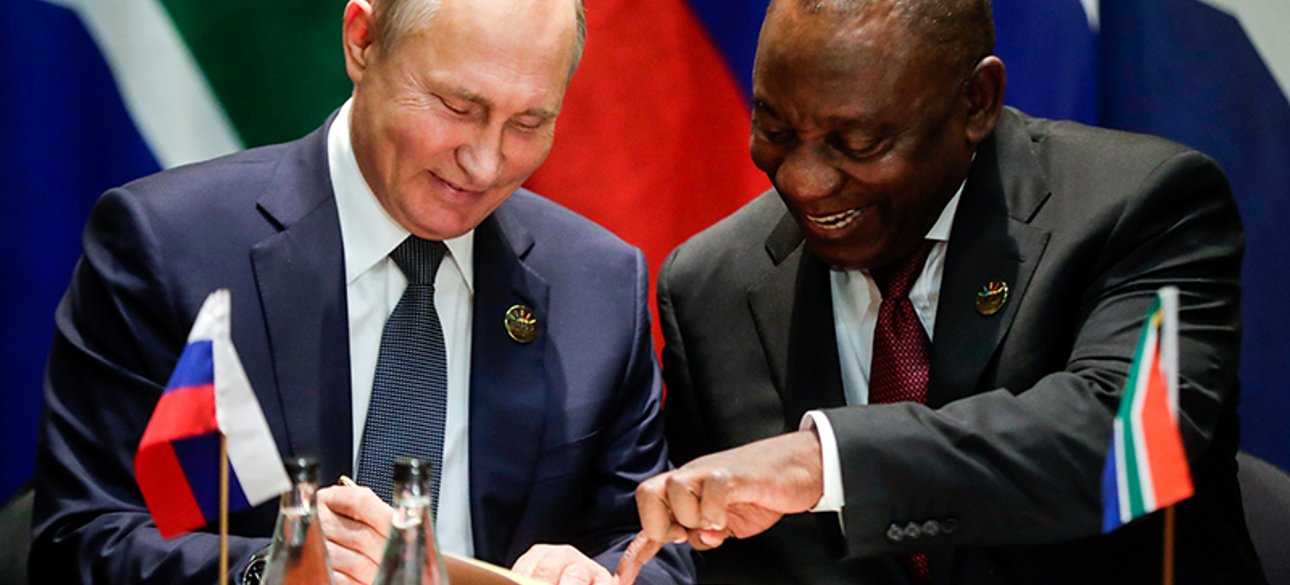 путін, рамафоса, юар, росія