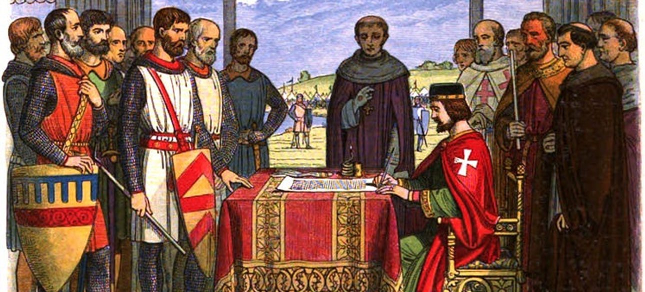 15 июня 1215 года на берегу Темзы была подписана Хартия вольности