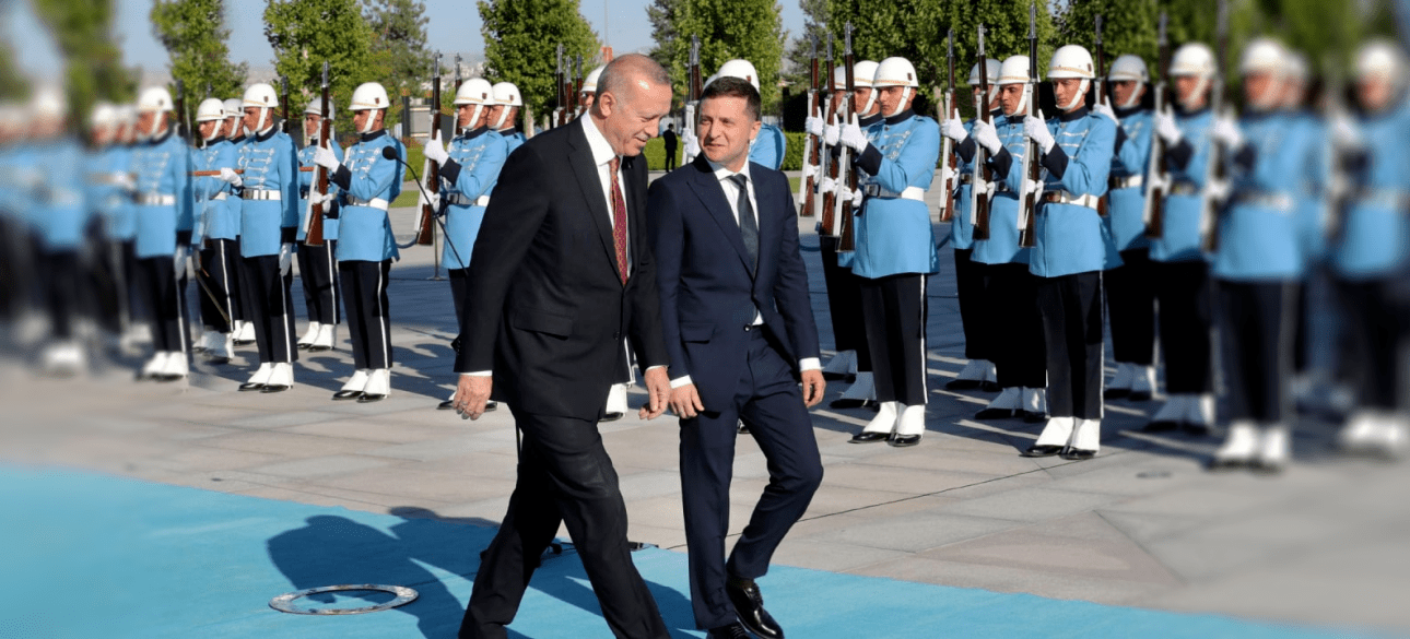 Президенты Турции и Украины Реджеп Эрдоган и Владимир Зеленский