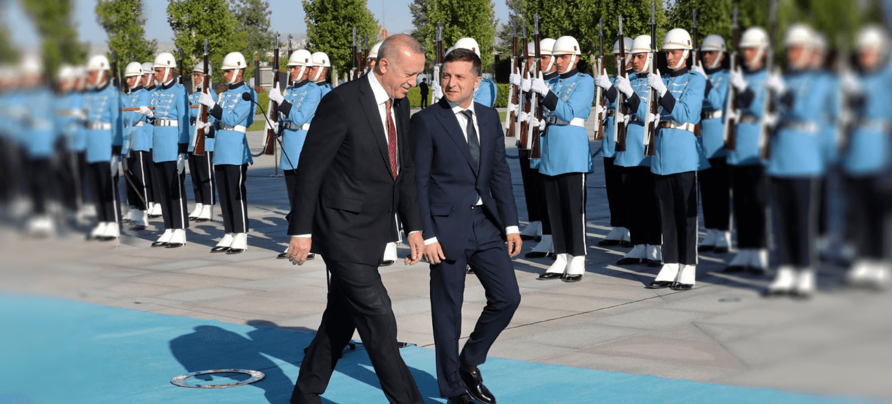 Президенти Туреччини й України Реджеп Ердоган і Володимир Зеленський