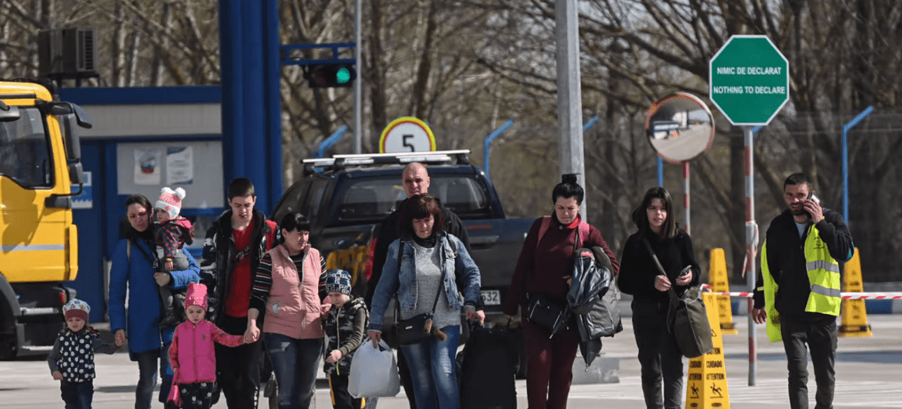 беженцы украинцы, дети граница