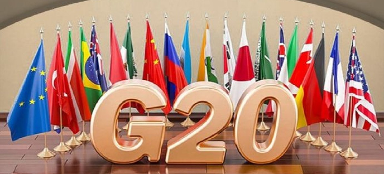 Саммит, G20, флаги