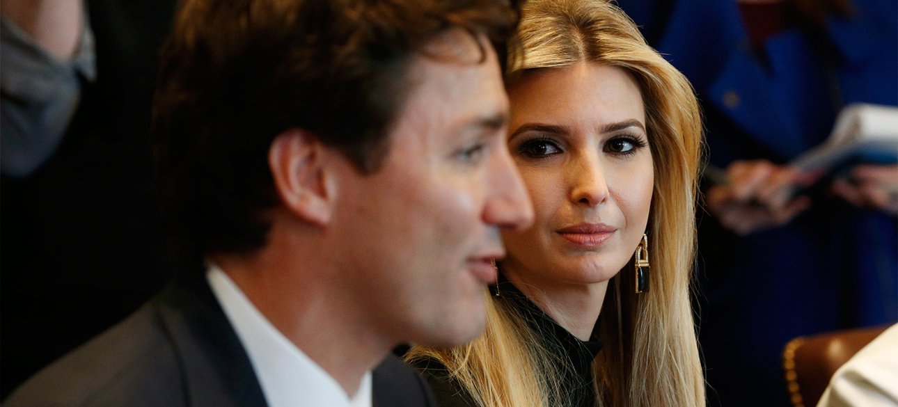 Фото: Иванка Трамп и Джастин Трюдо / Kevin Lamarque/Reuters