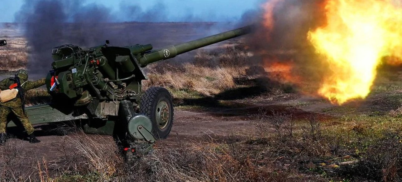 System analyst Yevgeny Eastrebin studies the state of Russian artillery accordin...