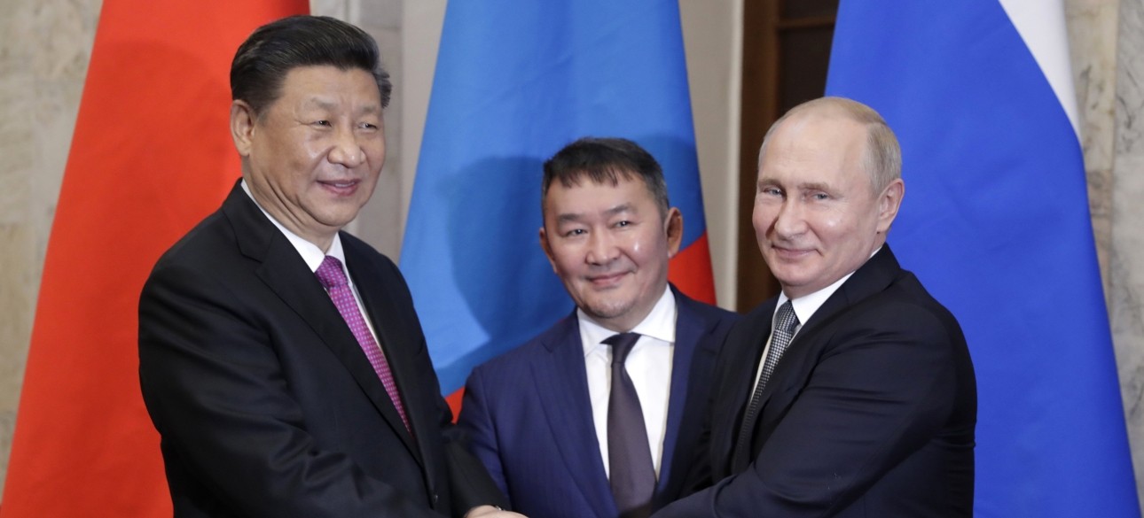 Президент Монголии Халтмаагийн Баттулга Си Цзиньпин Владимир Путин, саммит ШОС, Самарканд ШОС