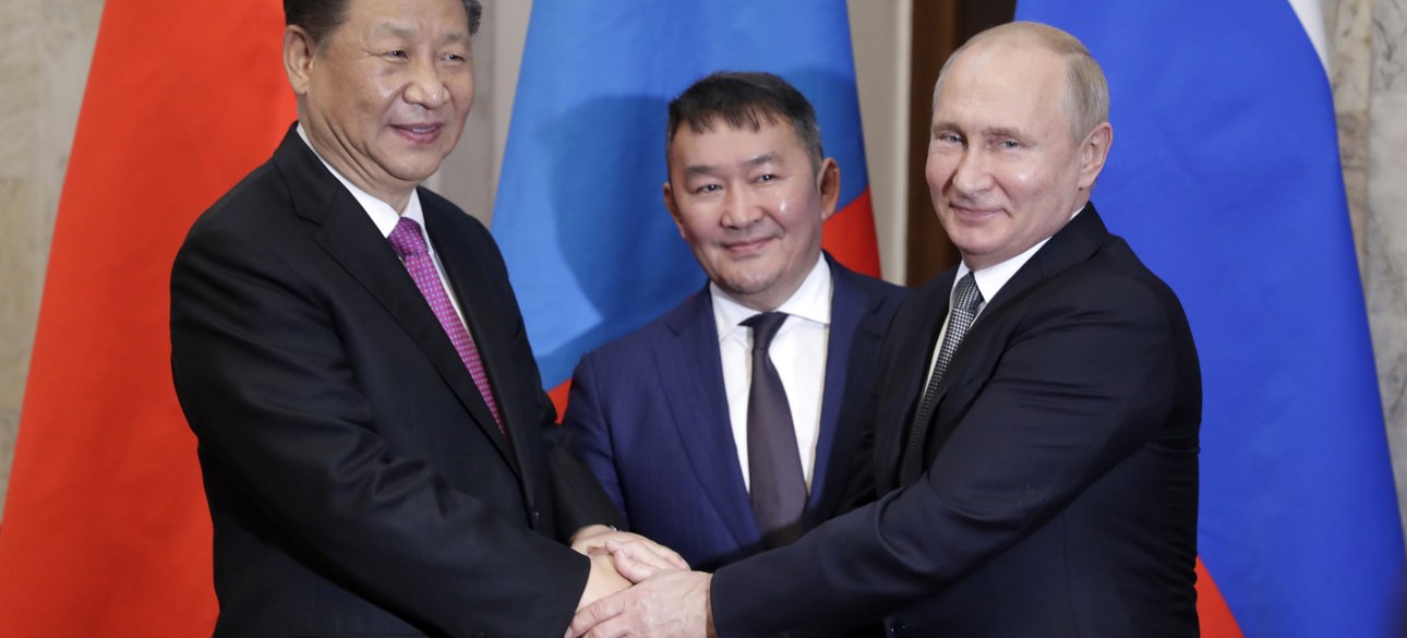 Президент Монголии Халтмаагийн Баттулга Си Цзиньпин Владимир Путин, саммит ШОС, Самарканд ШОС