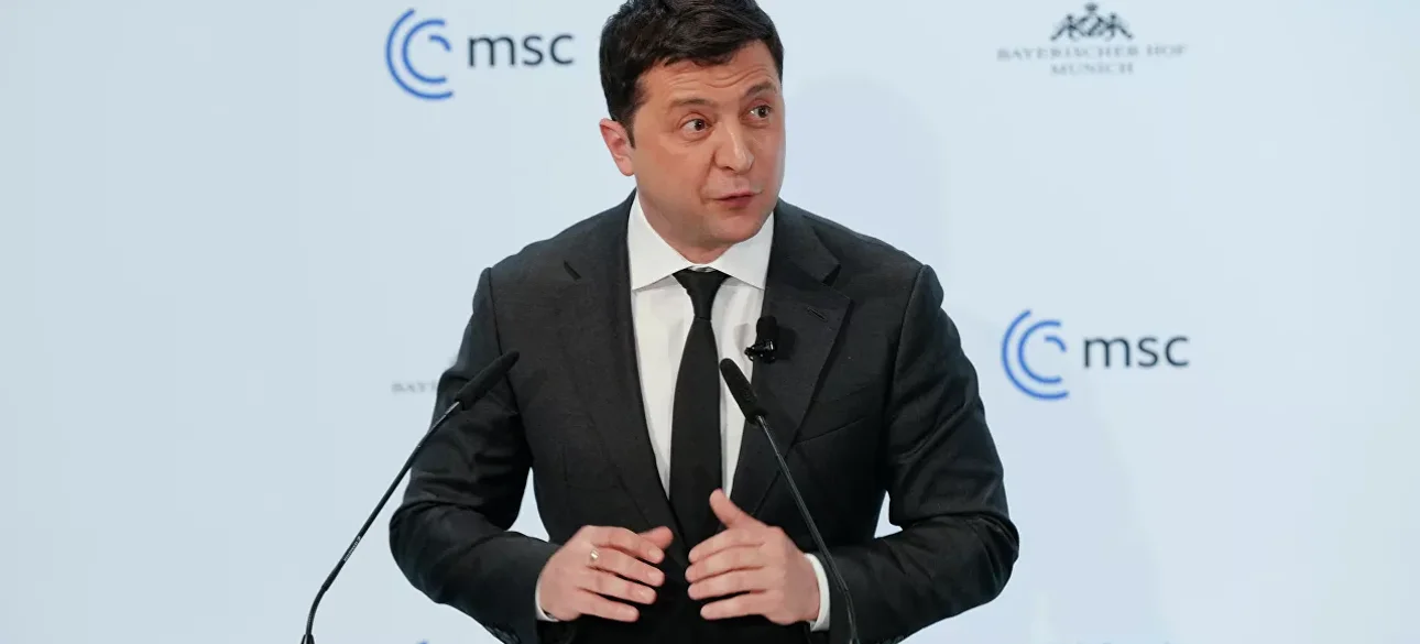 Владимир Зеленский на Мюнхенской конференции-2022