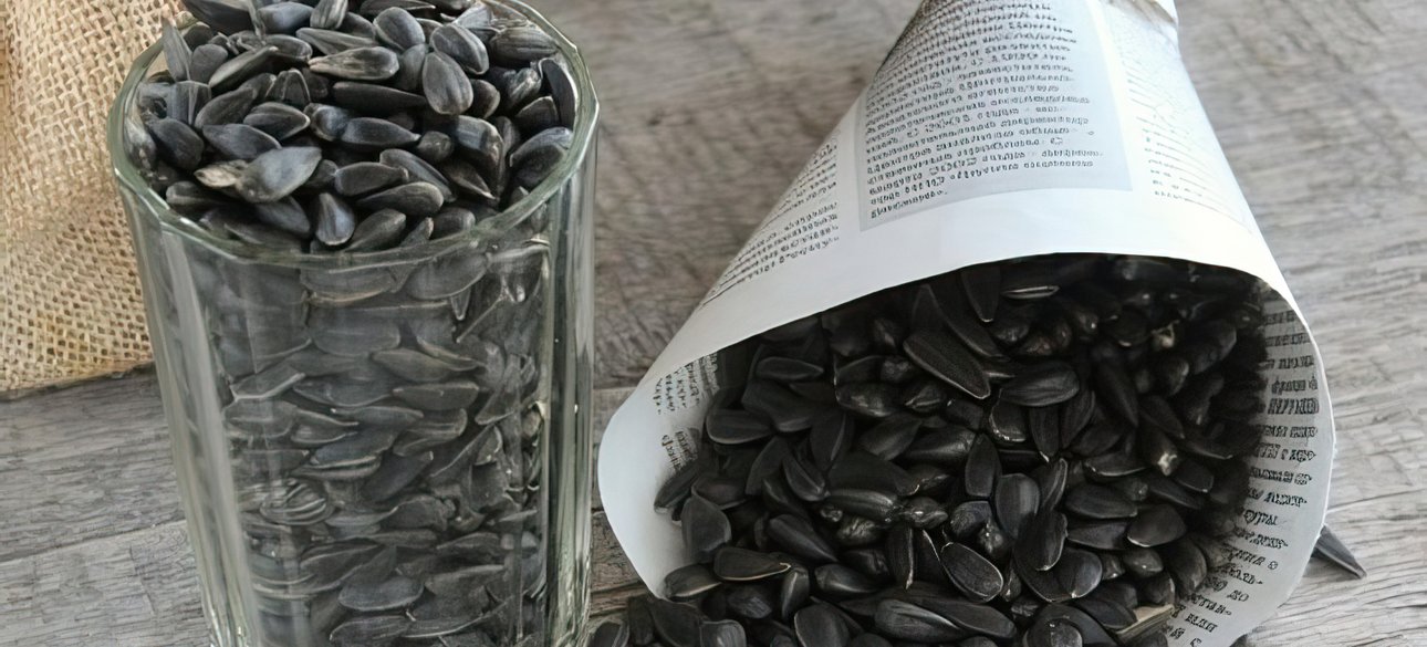 семечки в кулечке, стакан семечек