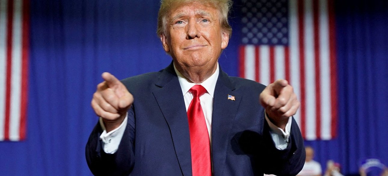 трамп, флаг, сша