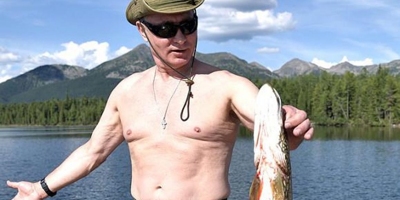 путин, рыбалка
