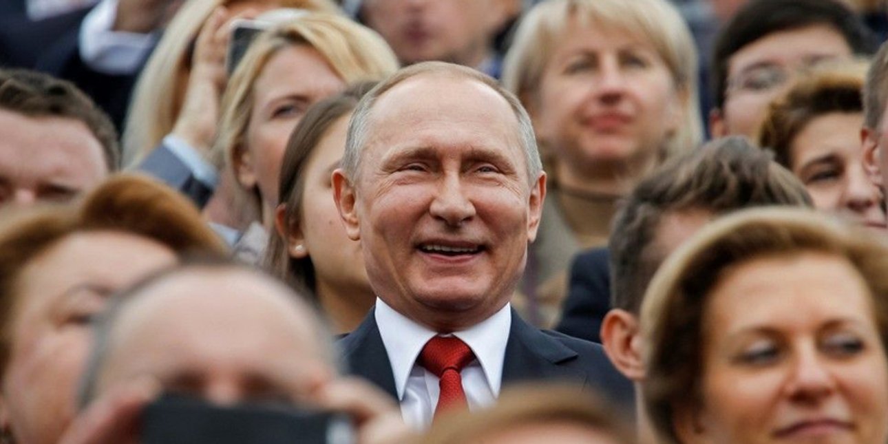 Владимир Путин, толпа