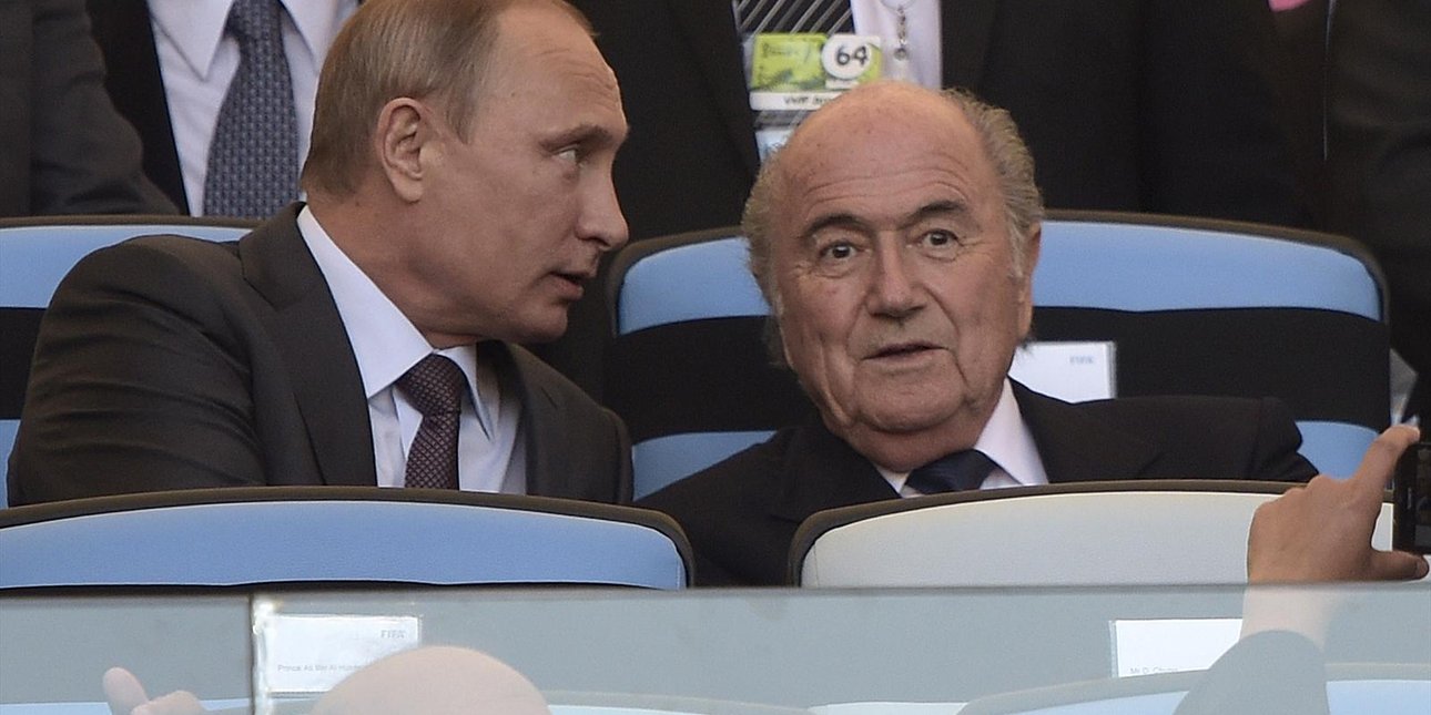 Владимир Путин и Зепп Блаттер / Фото: eurosport.ru