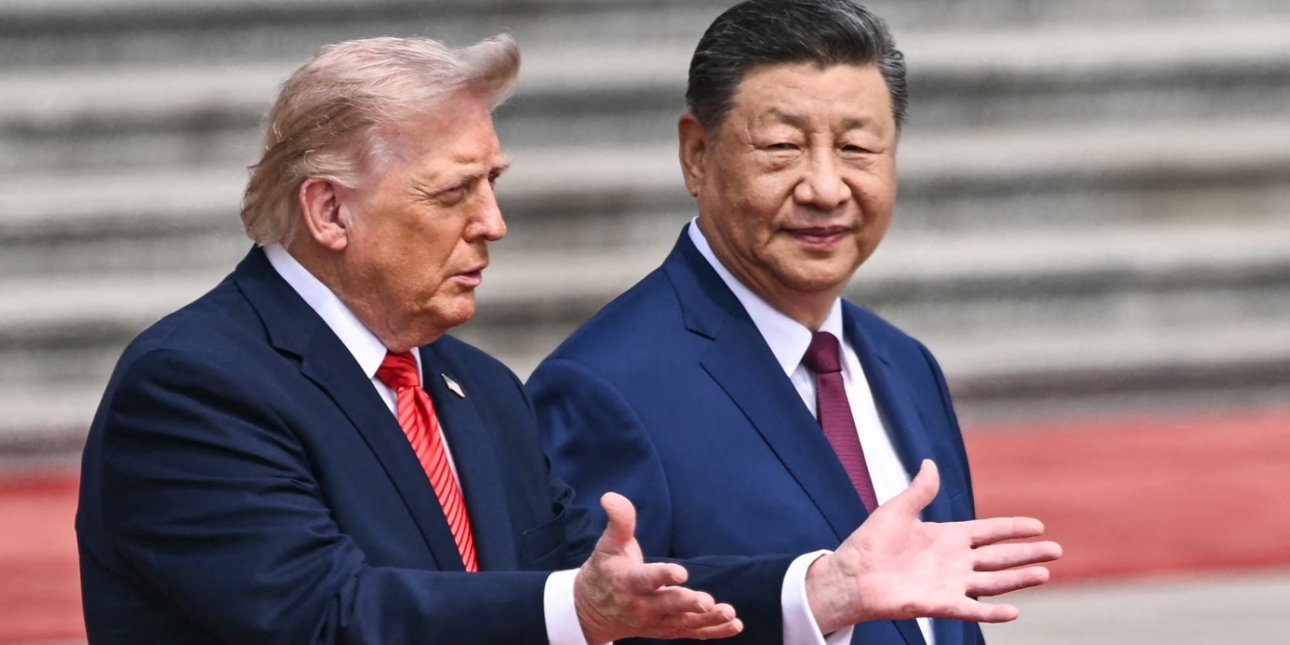 Дональд Трамп і Сі Цзіньпін під час зустрічі на вищому рівні