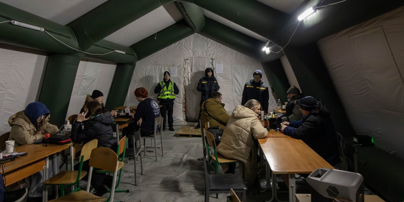 Пункт незламності в Києві на Троєщині