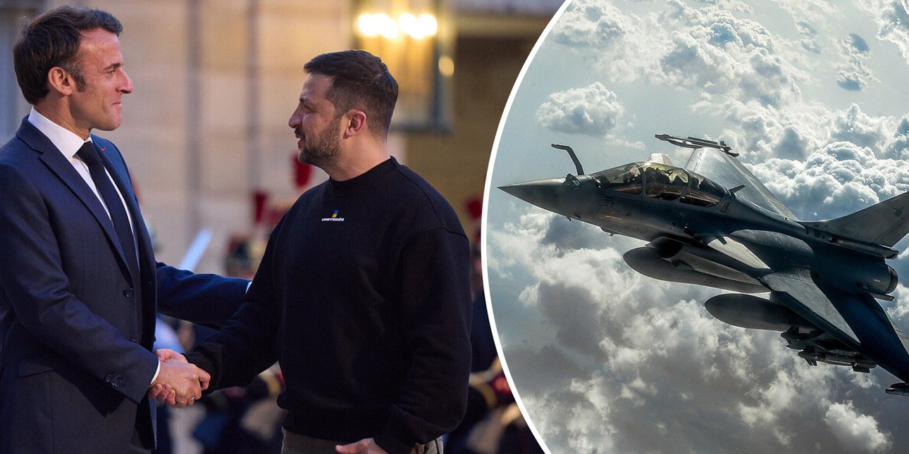 Макрон, Зеленський і винищувач Rafale