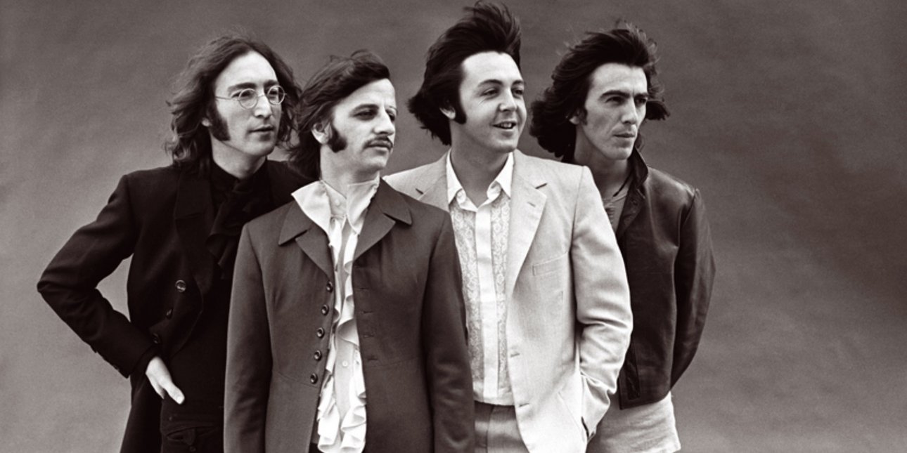 Чорно-біла фотографія групи Beatles