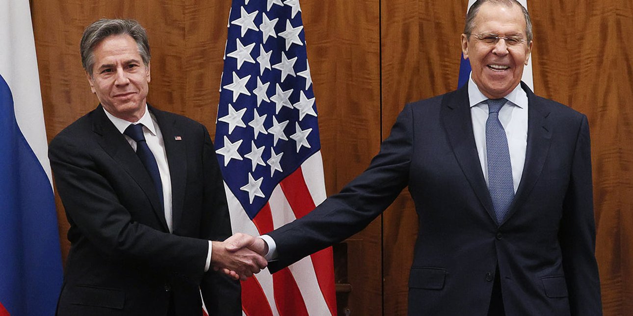 Госсекретарь США Энтони Блинкен и глава МИД РФ Сергей Лавров