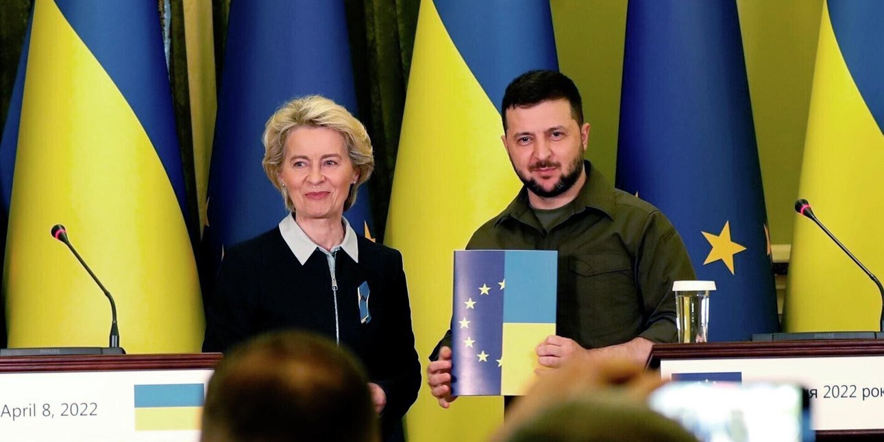 Зеленский, фон дер Ляйен, Украина, ЕС
