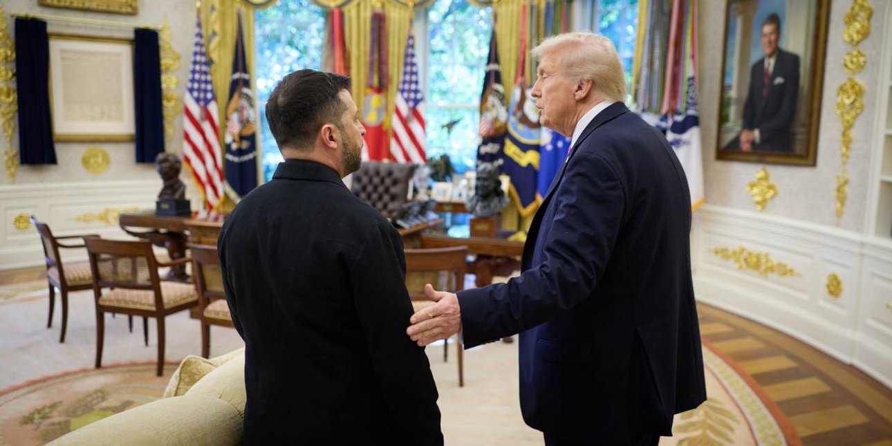 Зеленський і Трамп  в Овальному кабінеті
