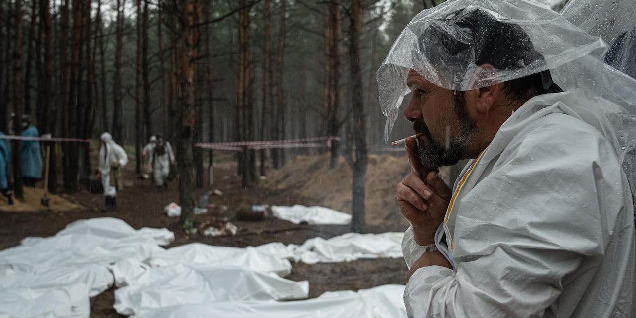 эксгумация изюм, Евгений малолетка фото, военные преступления, изюм трупы