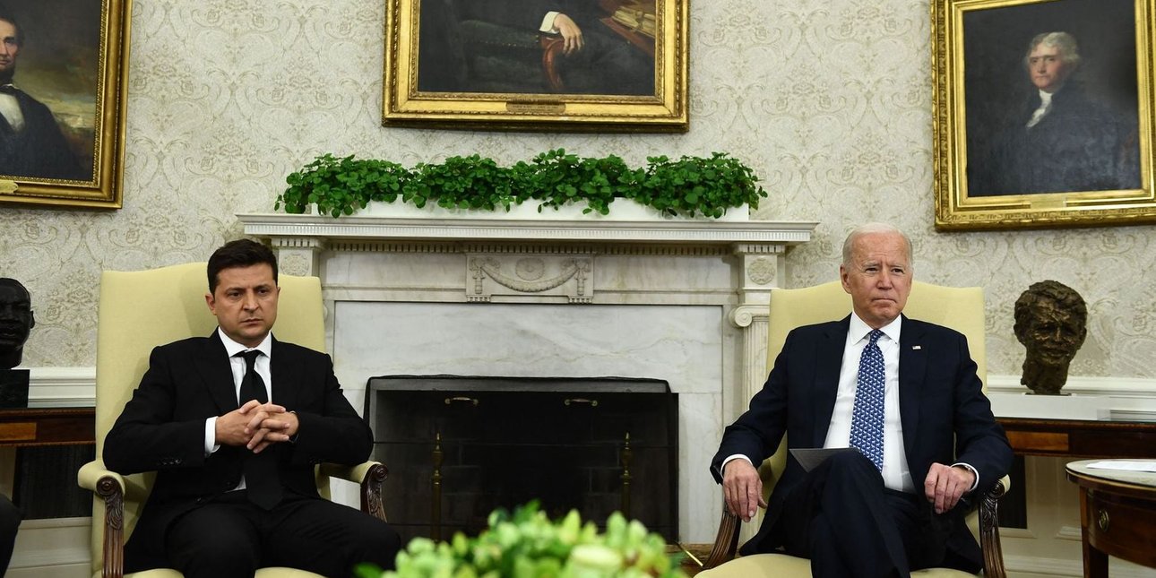 Президенти США та України Джо Байден та Володимир Зеленський